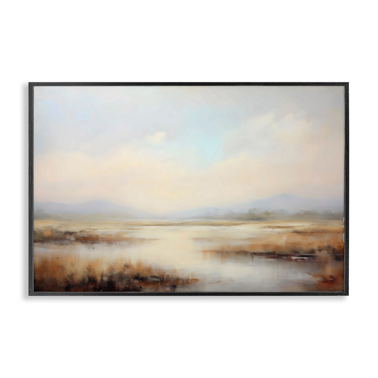 Stupell Industries Misty Wetlands Landscape Framed Giclee, design by LSR Creative Studio